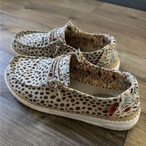 Hey Dude Women’s  Leopard Print shoes